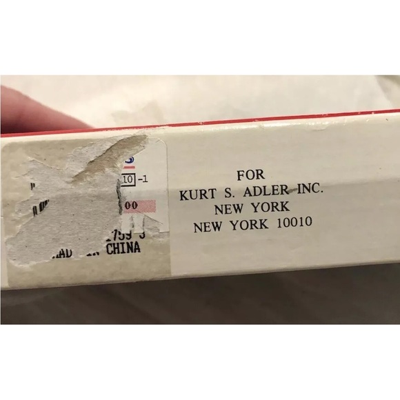 Vintage Kurt Adler carved Christmas " Joy" Sign In Box - Picture 9 of 13